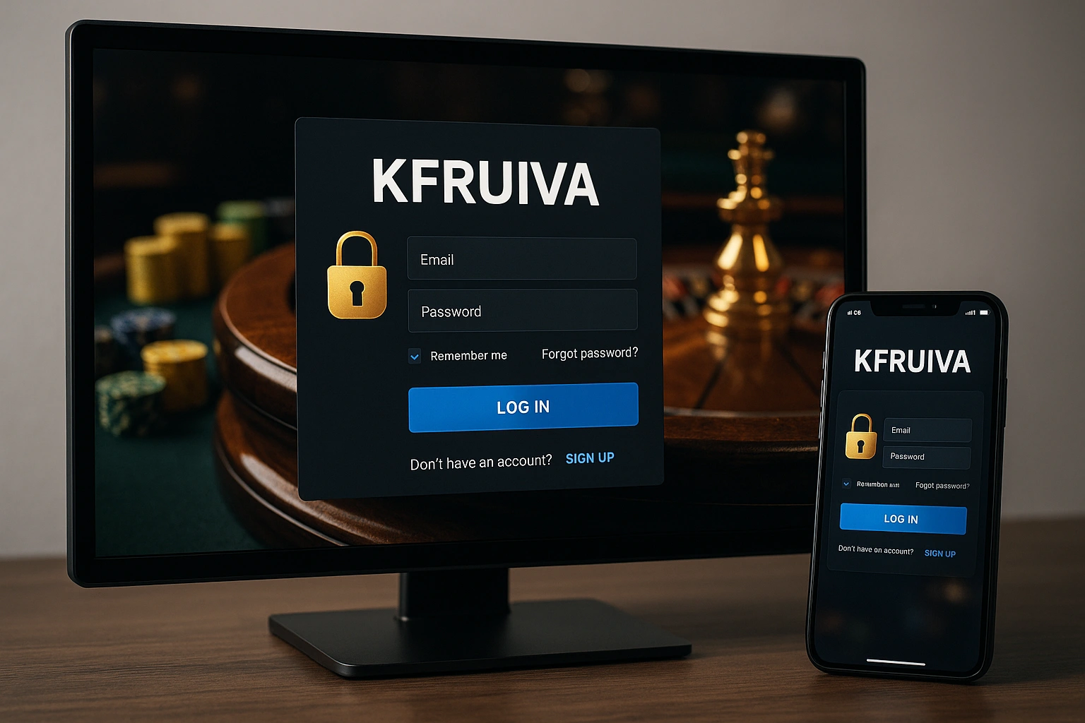 Criar uma nova Conta no plataforma KFRUIAVA